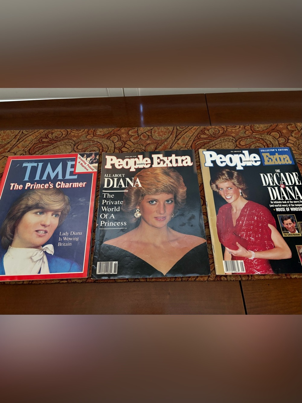 Vintage Princess Diana Magazine Lot of 3 - TIME & People Extra Collectors Issues